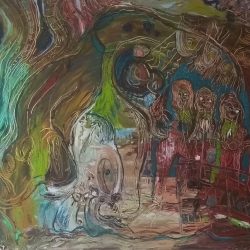 Le Groupe de roc de la grotte de lascaux